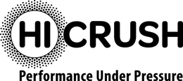 HI CRUSH PERFORMANCE UNDER PRESSURE trademark