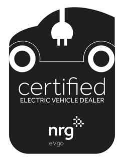 CERTIFIED ELECTRIC VEHICLE DEALER NRG EVGO trademark