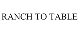 RANCH TO TABLE trademark