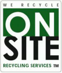 WE RECYCLE ON SITE RECYCLING SERVICES trademark