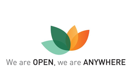 WE ARE OPEN, WE ARE ANYWHERE trademark