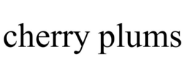 CHERRY PLUMS trademark