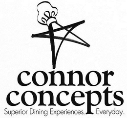 CONNOR CONCEPTS SUPERIOR DINING EXPERIENCES. EVERYDAY. trademark