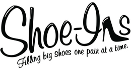 SHOE-INS FILLING BIG SHOES ONE PAIR AT A TIME. trademark