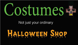 COSTUMES + NOT JUST YOUR ORDINARY HALLOWEEN SHOP trademark