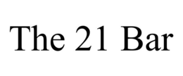 THE 21 BAR trademark