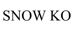 SNOW KO trademark