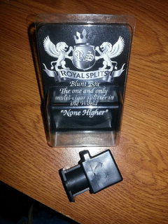 ROYAL SPLITS BLUNT BOX THE ONE AND ONLY MULTI-CIGAR SPLITTER IN THE WORLD "NONE HIGHER" trademark