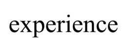 EXPERIENCE trademark