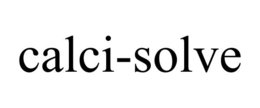 CALCI-SOLVE trademark
