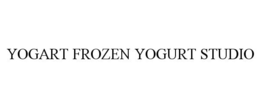 YOGART FROZEN YOGURT STUDIO trademark