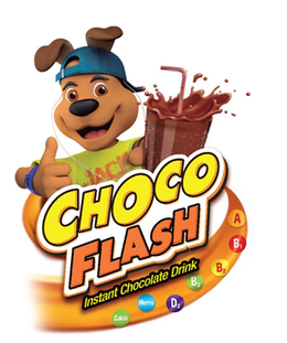 JACK CHOCO FLASH INSTANT CHOCOLATE DRINK A B1 B2 B3 D3 HIERRO CALCIO trademark