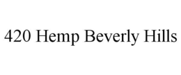 420 HEMP BEVERLY HILLS trademark