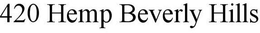 420 HEMP BEVERLY HILLS trademark