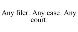 ANY FILER. ANY CASE. ANY COURT. trademark