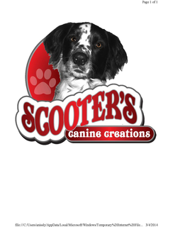 SCOOTER'S CANINE CREATIONS trademark