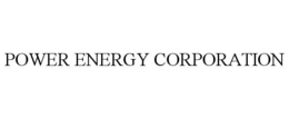 POWER ENERGY CORPORATION trademark