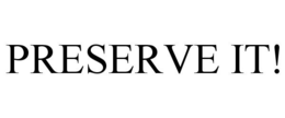 PRESERVE IT! trademark