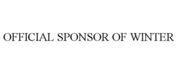 OFFICIAL SPONSOR OF WINTER trademark
