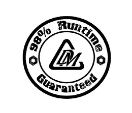CDM 98% RUNTIME GUARANTEED trademark