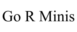 GO R MINIS trademark