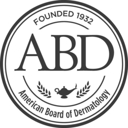 FOUNDED 1932 ABD AMERICAN BOARD OF DERMATOLOGY trademark
