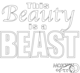 THIS BEAUTY IS A BEAST MOJO 6D trademark
