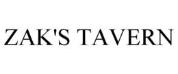 ZAK'S TAVERN trademark