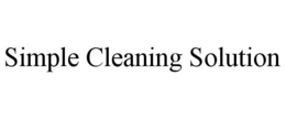 SIMPLE CLEANING SOLUTION trademark