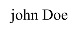 JOHN DOE trademark