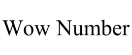 WOW NUMBER trademark