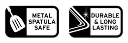 METAL SPATULA SAFE DURABLE & LONG LASTING trademark