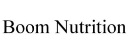 BOOM NUTRITION trademark