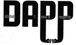 DEFINITELY AT PEACE & PROSPERITY trademark