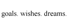 GOALS. WISHES. DREAMS. trademark