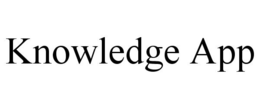 KNOWLEDGE APP trademark