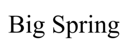 BIG SPRING trademark