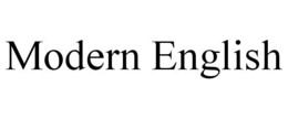 MODERN ENGLISH trademark
