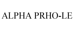 ALPHA PRHO-LE trademark