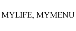MYLIFE, MYMENU trademark