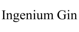 INGENIUM GIN trademark