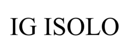 IG ISOLO trademark