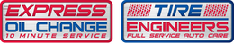 EXPRESS OIL CHANGE 10 MINUTE SERVICE TIRE ENGINEERS FULL SERVICE AUTO CARE trademark