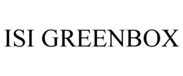 ISI GREENBOX trademark