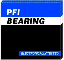 PFI BEARING ELECTRONICALLY TESTED trademark