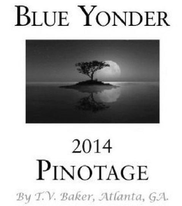 BLUE YONDER 2014 PINOTAGE BY T V BAKER ATLANTA, GA trademark
