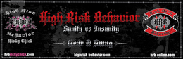 HRB HIGH RISK BEHAVIOR RISKY CHICK HIGH RISK BEHAVIOR SANITY VS INSANITY HRB HIGH RISK BEHAVIOR HRBRISKYCHICK.COM HIGHRISK-BEHAVIOR.COM HRB-ONLINE.COM trademark