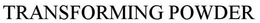 TRANSFORMING POWDER trademark