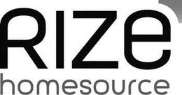 RIZE HOMESOURCE trademark