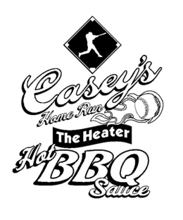CASEY'S HOME RUN THE HEATER HOT BBQ SAUCE trademark